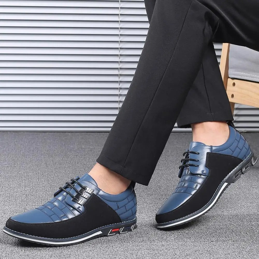 Malvin - Snazzy Lace-Up Kicks in Faux Leather